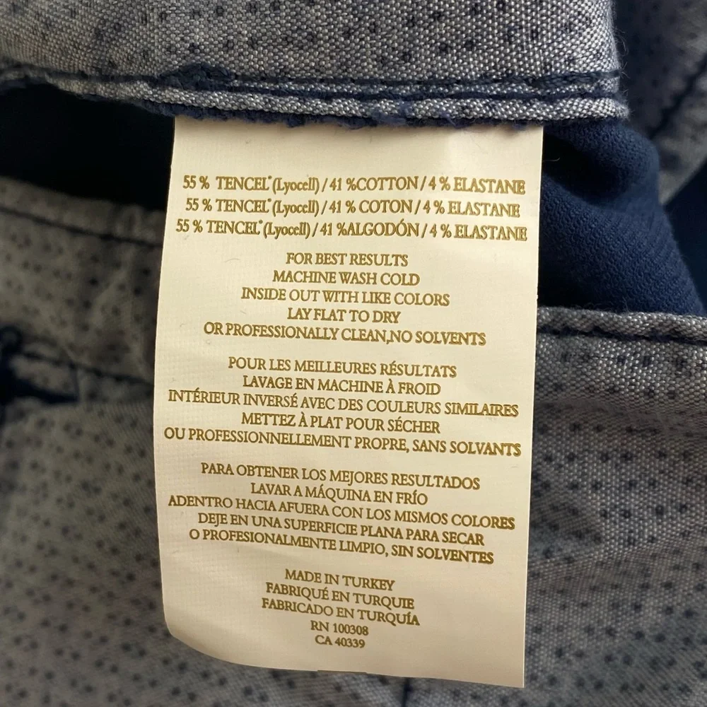 NWT Peter Collection Wayfare Shorts Riviera Blue Cotton Blend Size 42‎ $168 - Picture 10 of 10